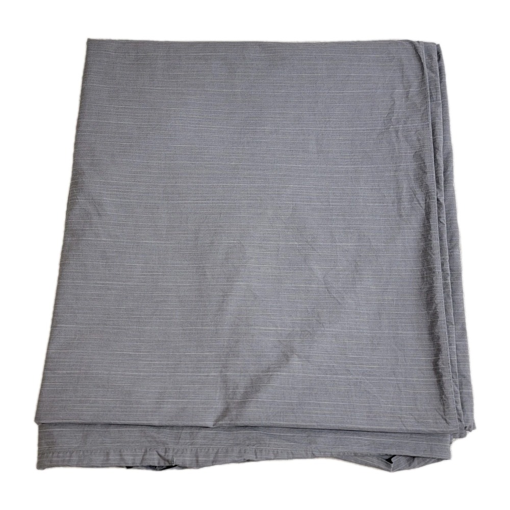 Calvin Klein Home Grey Thin Stripe Duvet Cover Full/Queen 100% Cotton EUC